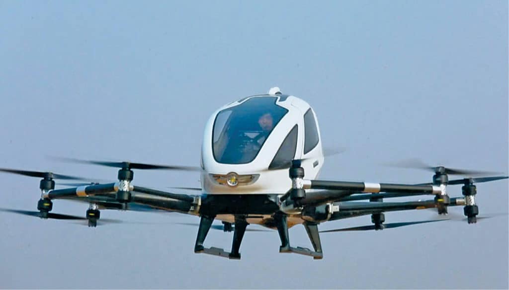 Ehang hybrid drone (Credit: www.ehang.com)