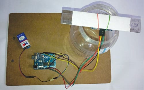 Authors’ prototype of Ultrasonic Liquid Level Monitoring System project