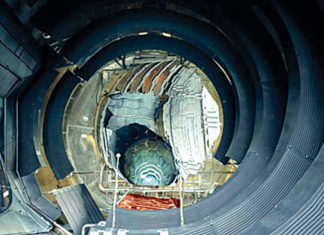 The United Launch Alliance Atlas V rocket stands ready for liftoff with NOAA’s GOES-S satellite on Space Launch Complex 41 at Cape Canaveral Air Force Station in Florida (Credit: NASA)