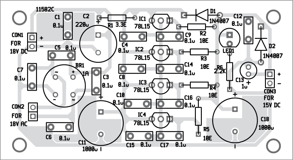 Low Noise Power Supply With Four ICs In Parallel Full DIY Project
