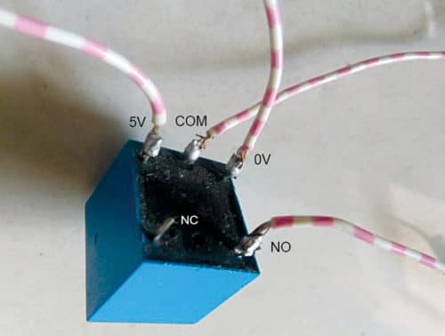 Pin details of 5V sugar cube relay