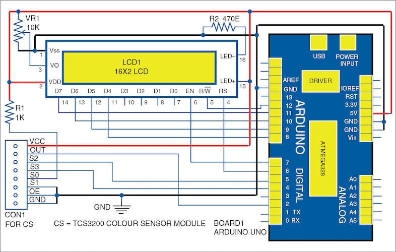 Colour Identification Using TCS3200 Module