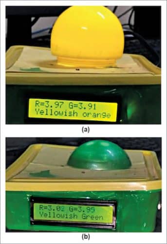 Detection of yellowish coloured objects