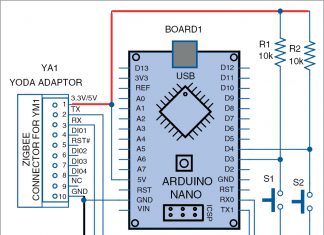 Transmitter circuit for Appliances Control With Yoda Module And Arduino