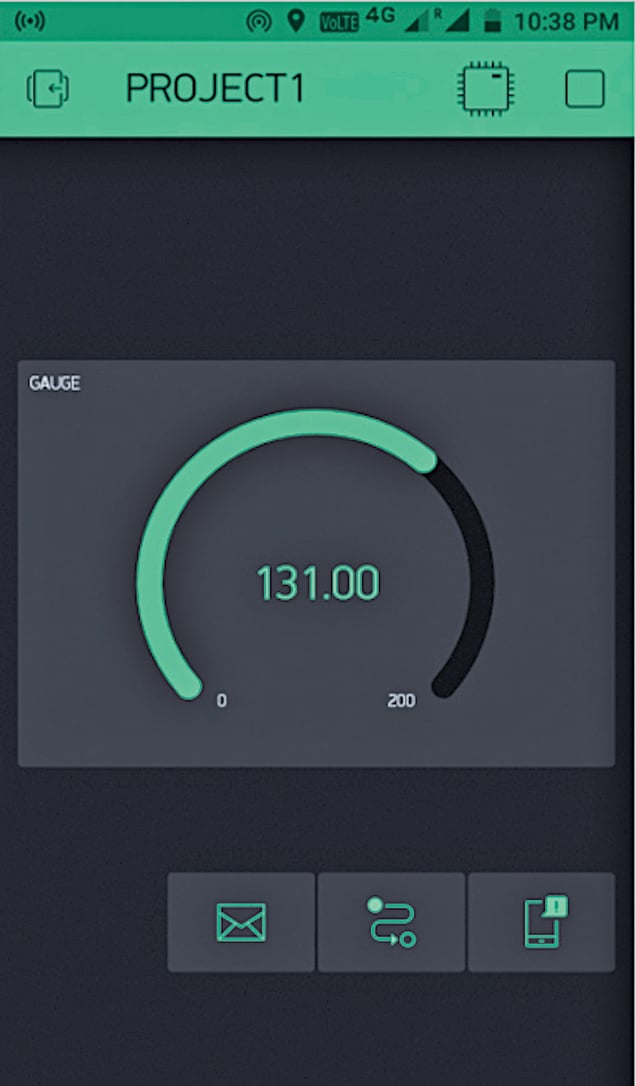 Gas sensor reading