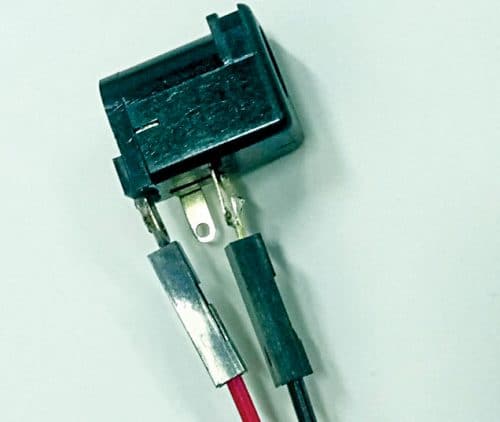 DC jack/socket with Dupont wires soldered