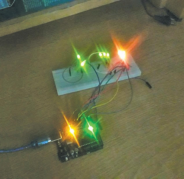 Tricolour LED Nameplate With Arduino