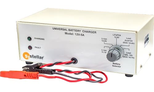 India-Made Universal Battery Charger In 5A And 15A Models