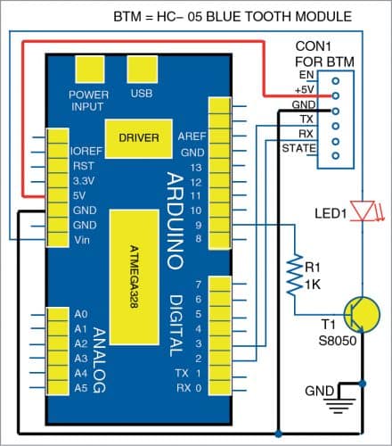 Wiring diagram for the LED desk lamp