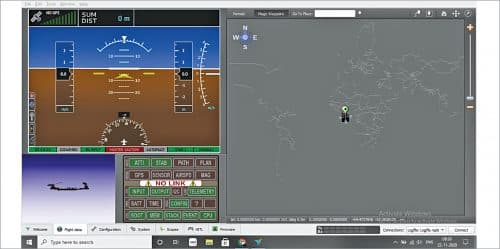 Flight data window