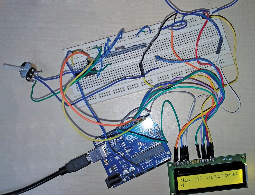 Arduino-Based Wireless Visitors Counter