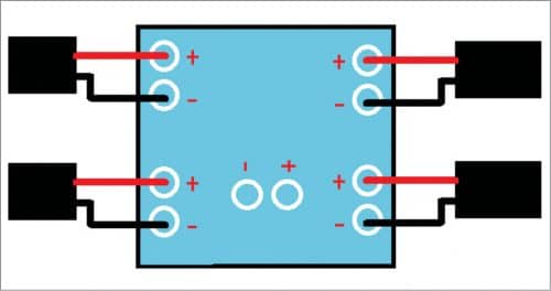 Power distribution board with XT60 connectors