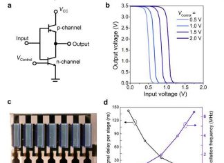Integrated Complementary Inverters And Ring Oscillators Based On Vertical Organic Permeable Dual-Based Transistors
