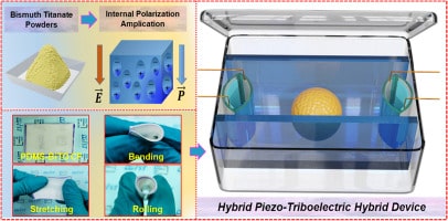 Hybrid Piezo-Triboelectric Nanogenerator To Sustainably Power Portable Electronics