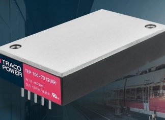 100 Watt Railway/Industrial DC-DC Converter With 12:1 Input Range