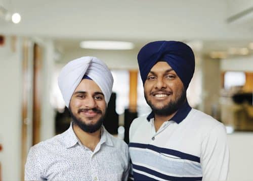 Gagandeep Reehal (right) and Gursimran Kalra (left), Co-founders, Minus Zero