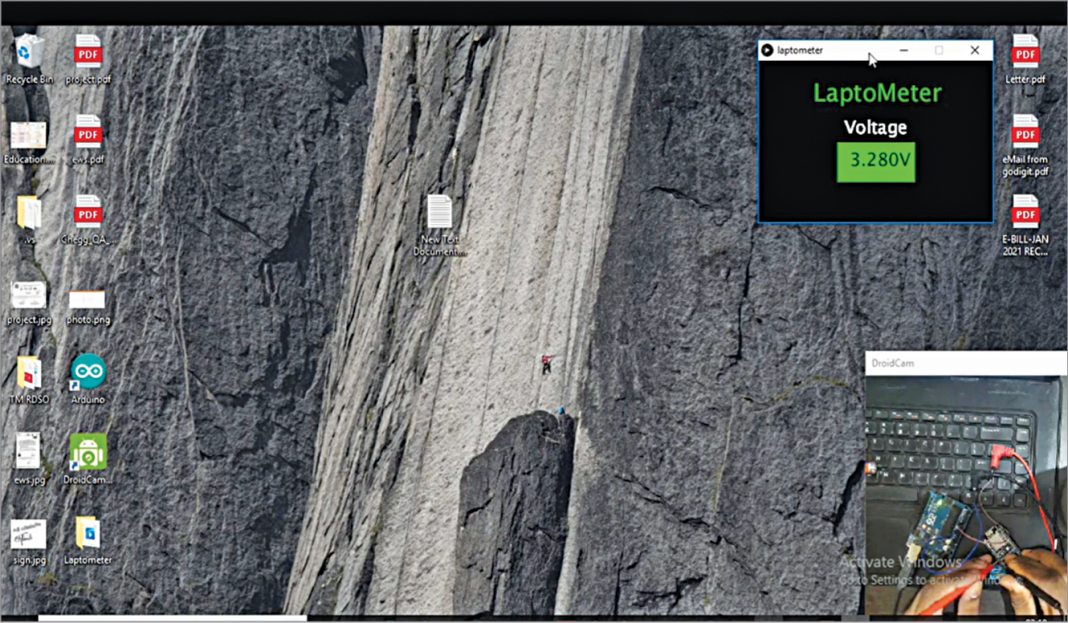 Measurement Of Low DC Voltages Using Laptop Laptometer