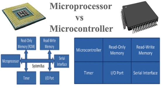 Difference Between Microcontroller and Microprocessor