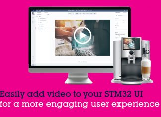 Updates Add Video to STMicroelectronics’ TouchGFX Suite