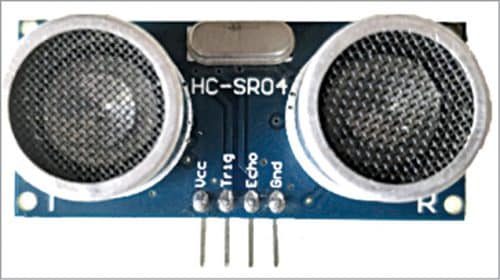 Pin details of HC-SR04 sensor
