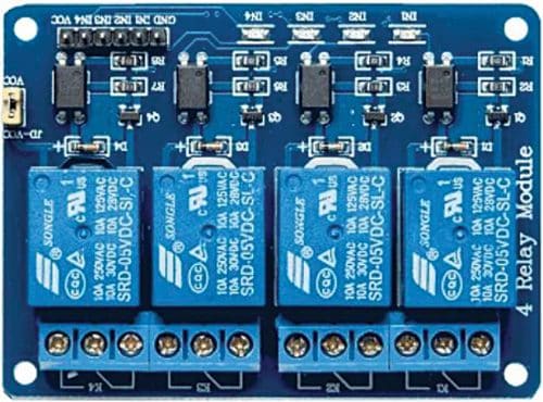 The 4-channel relay board