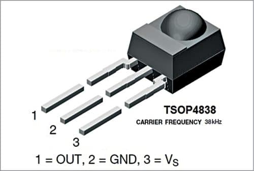 TSOP4838 IR receiver