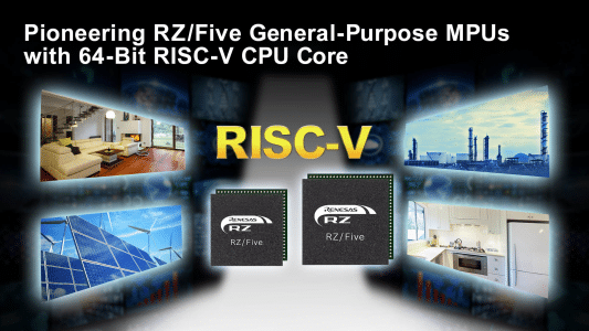 Renesas Pioneers RISC-V Technology With Five General-Purpose MPUs