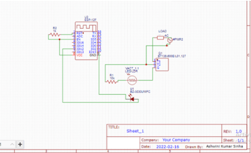 Fig 7.Connection diagram Solid state relay
