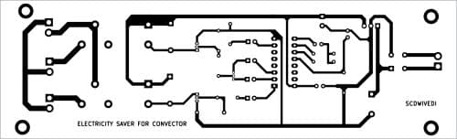 PCB layout for Energy Saver Circuit