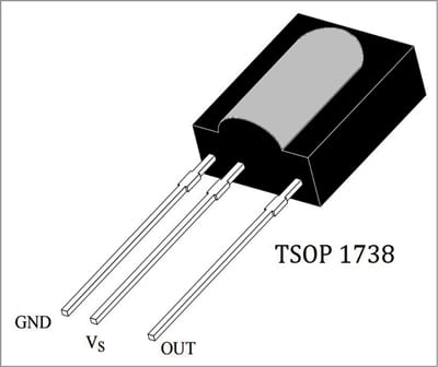 TSOP 1738 IR receiver
