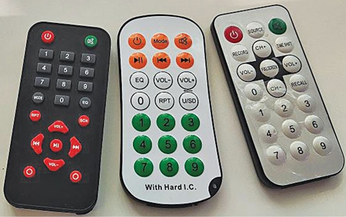 Common IR remote controls