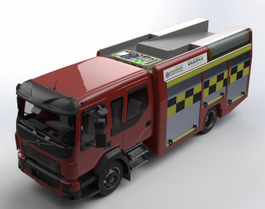 A Zero-emission Fire Engine With Fuel Storage