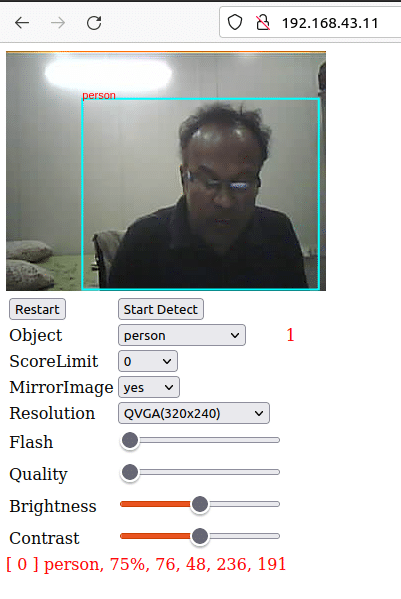 Object detection – ESP32 Camera Acts As A sentry