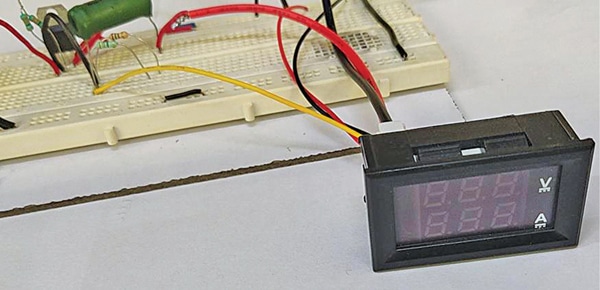 Power Supply With Digital Volt-Amp Panel Meter