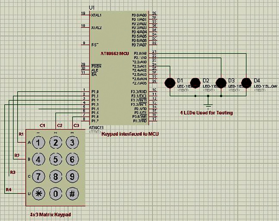 Design Of Interrupt Based Matrix Keypad Embedded-C Driver For A Microcontroller