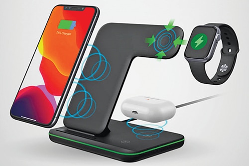 Wireless charging of a mobile phone