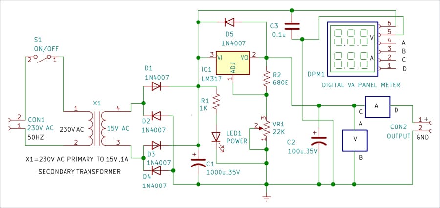 Fig. 2: The circuit diagram 