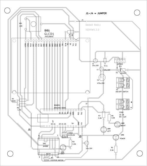 Component layout of the PCB 