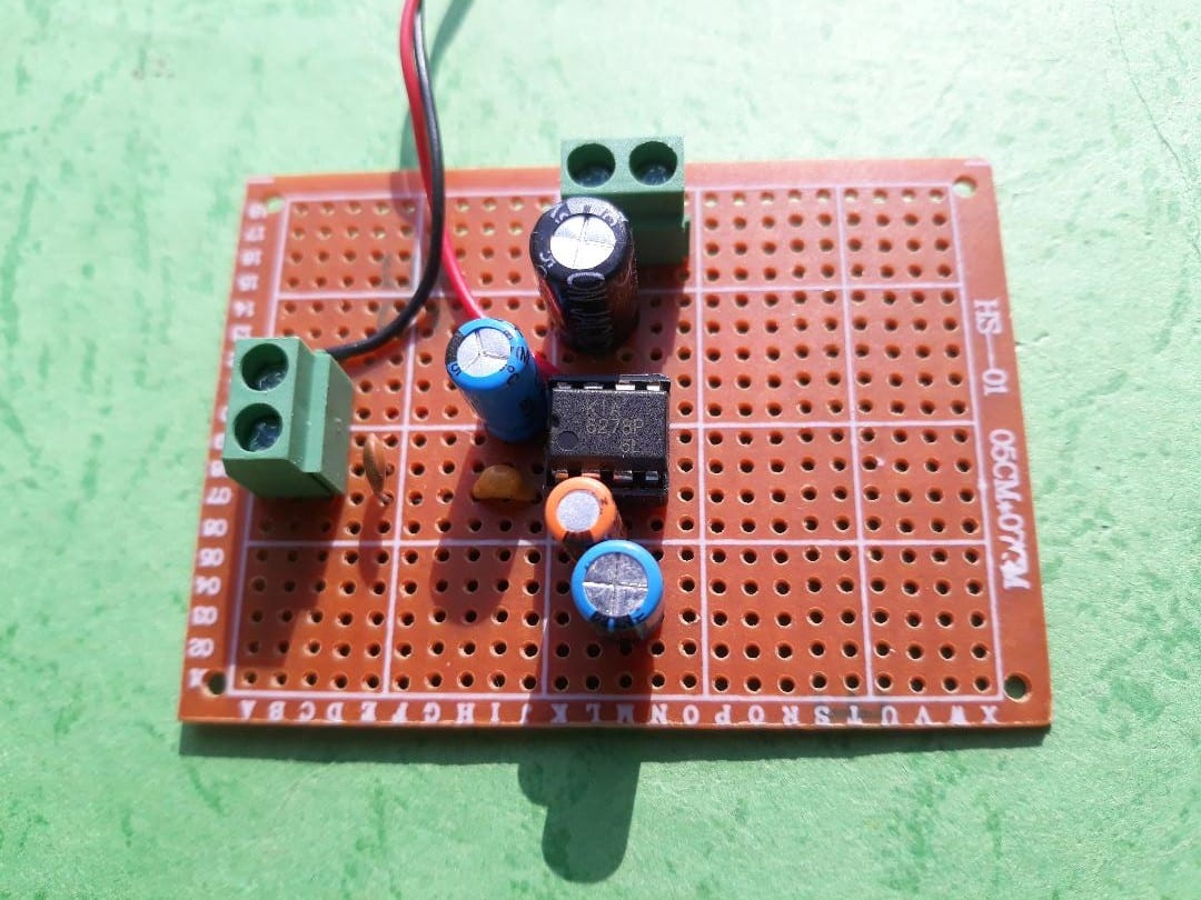 Simple 1 Watt Mono Audio Amplifier Prototype