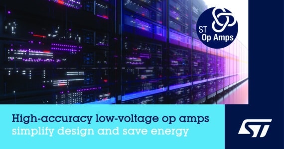 STMicroelectronics Adds Space-Saving Low-Offset Op Amp in High-Performance 5V Family