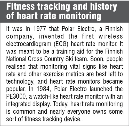 Fitness tracking and history of heart rate monitoring