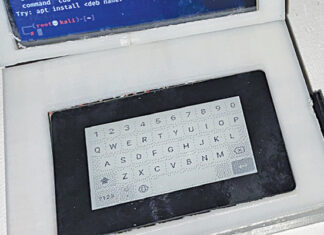 Fig. 12: Keyboard layout on e-ink display