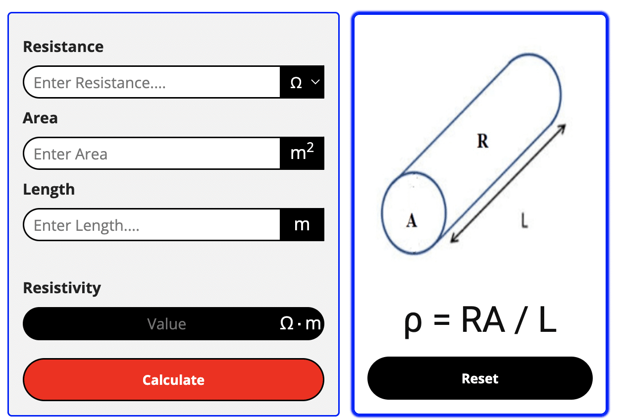 Resistivity Calculator
