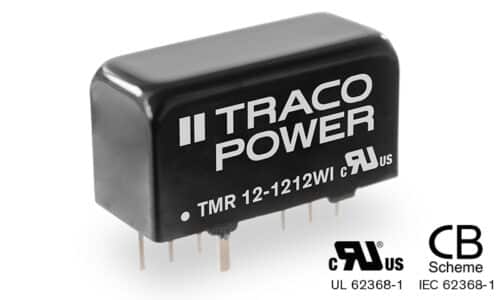 TMR 12WI Series Ultra compact 12 Watt DC/DC Converters (SIP-8) for Industrial Applications