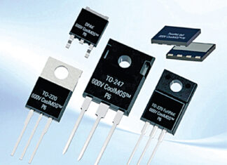 The image represents different types of MOSFET packages