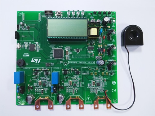 Three-Phase Smart Energy Meter reference design board