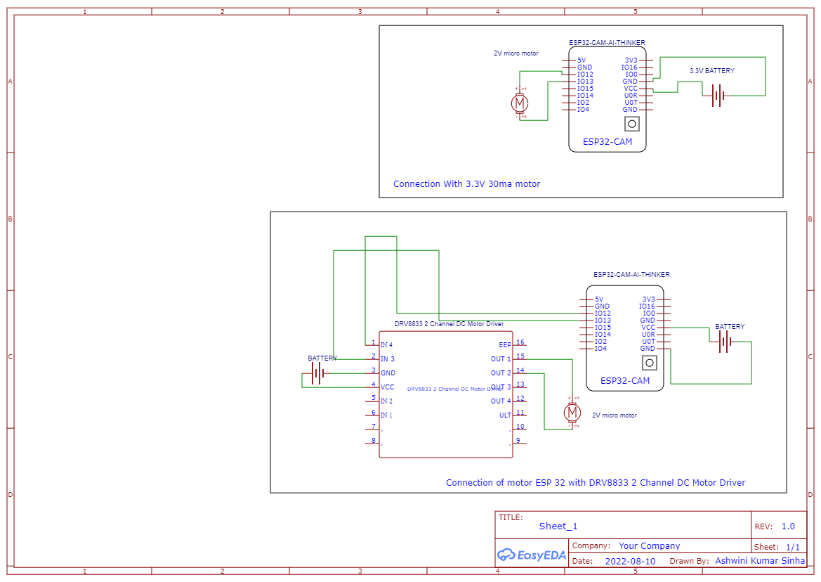 Spy Robot Circuit Diagram