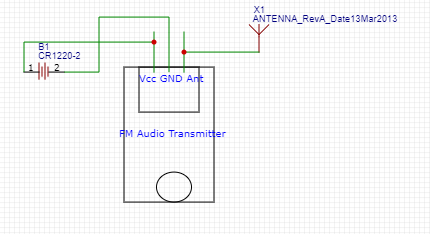 Audio Spy Bug Transmitter Circuit Diagram