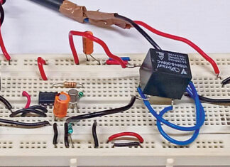 Author’s prototype tested on a breadboard