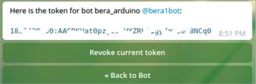 Telegram bot token